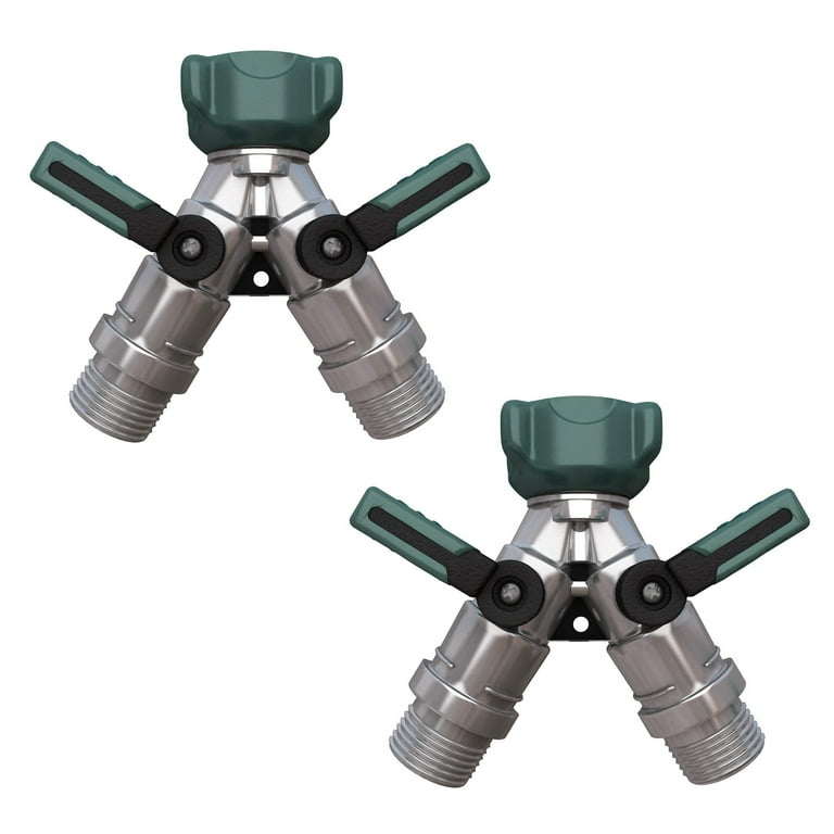 2wayz Metal 2-way Outdoor Connections Garden Hose Splitter Y