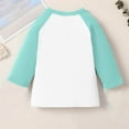 thumbnail image 3 of LIaqionyy Girls 3/4 Sleeve Shirt Kids Casual Loose T Shirts Crew Neck Tunic Blouse Christmas Tops, 3 of 6