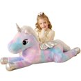 thumbnail image 1 of Peluche de peluche EARTHSOUND, unicornio gigante, 43 pulgadas, 1 of 7