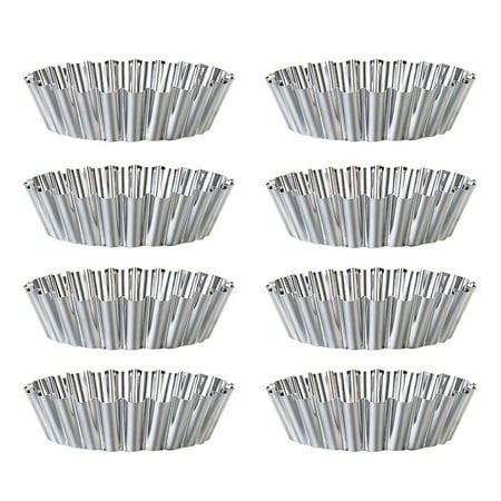 

Huaai Egg-Tart Pan Steel Baking Mould Tool Stainless Cake Dishes Cupcake Baking Kitchen，Dining Bar Silver