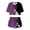 A3, variant on Demon Slayer Short Sleeve Suit,Women Summer Crop Top Shorts 2PCS Sets,3D Anime Print Sexy Athletic Outfit Set