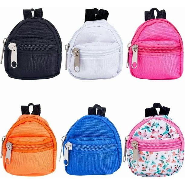 Mochila pequeña de 6 estilos, mochila con cremallera, bolso escolar, monedero para llaves