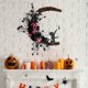 thumbnail image 3 of Guirnalda de gato divertida, guirnalda colgante de pared, decoración de pared exterior para primavera, otoño, puerta de otoño, Pascua Colco corona de gato, 3 of 8