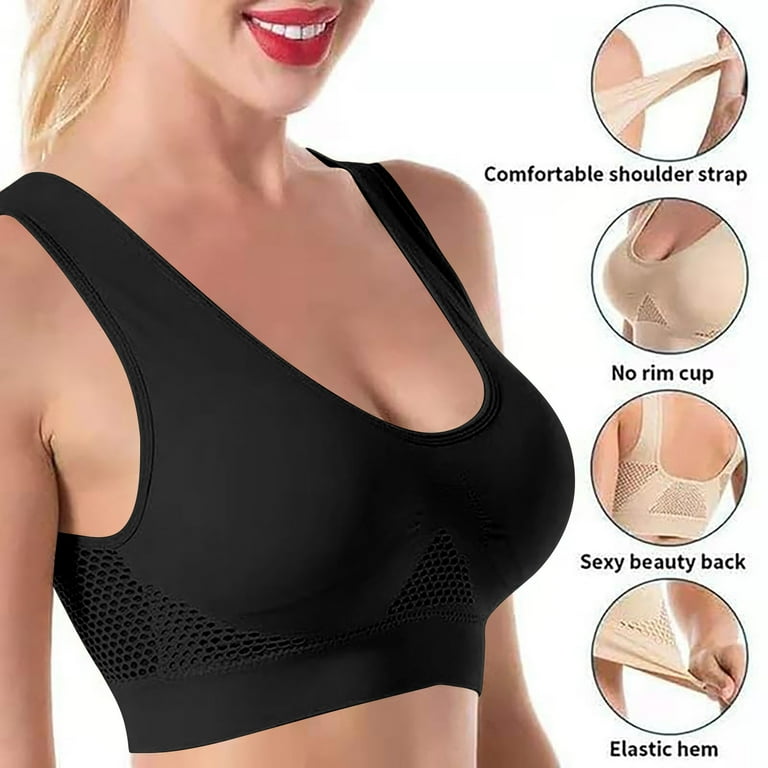 Tnhcen Underwired Tankani Plus Sized Wirefree Yoga Bra with ...