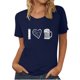 thumbnail image 1 of Blusa de mujer Oktoberfest Camiseta de cuello redondo Estampado de verano Jersey de manga corta Camiseta de mujer para hombre Tops Camisa Pompotops  hfajkhk136134, 1 of 5