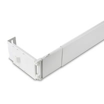 HomeStock Wide Pocket Curtain Rod, 28-48" - Heavy Duty Steel Rod for 3" to 3.12" Pocket Curtains, Ideal for Any Room Decor