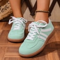 thumbnail image 2 of Rokment Women's Vintage Leopard Running Skate Shoes Comfortable Casual Color Block Lace up Low Top Walking Flat Tennis Sneakers Outdoor Athletic Trainers, 2 of 6