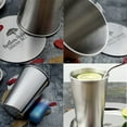 thumbnail image 4 of pitrice Tasse de Camping en Acier Inoxydable 350 Ml/500 ml Tasse de Camping en Acier Inoxydable pour la Maison Tasse de Bar Tasse de Randonnée en Plein Air Portable Tasse pour Thé Café Bière No.06, 4 of 6