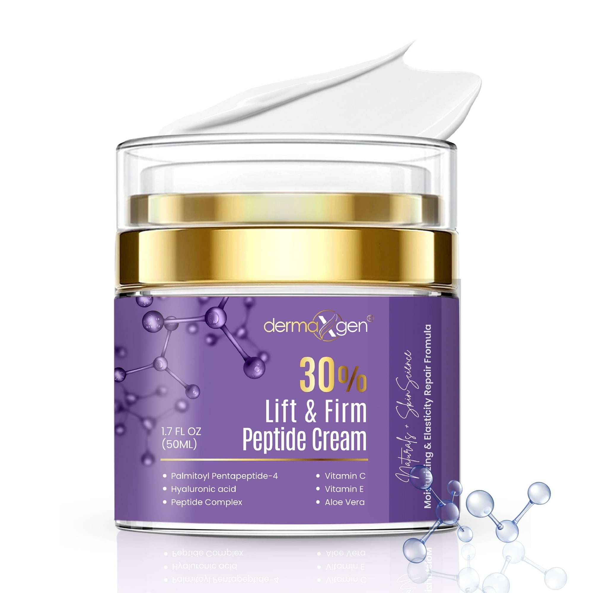 30% MATRIXYL 3000 Anti-Aging Wrinkle Cream + Acetyl Hexapeptide-3 + Retinol (Vitamin A) + Hyaluronic Acid + Vitamin C, 1.7 Fl. Oz.