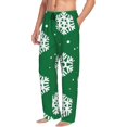 thumbnail image 2 of Yiaed Snowflake Print Men's Lounge Pants, Loose PJ Bottoms, Long Pajama Pants for Men-Large, 2 of 5