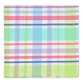 thumbnail image 2 of CC Home Furnishings Set of 6 Subtle Colored Plaid Square Napkins 20", 2 of 4
