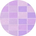 thumbnail image 1 of Ahgly Company Machine Washable Indoor Square Transitional Violet Purple Area Rugs, 3' Square, 1 of 7