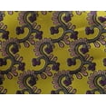 thumbnail image 4 of oneOone Georgette Viscose Fabric Spiral & Floral Block Print Sewing Fabric BTY 42 Inch Wide, 4 of 4