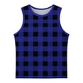 thumbnail image 4 of Maean 3-15 Years Kids Tank Top Plaid Printed Sleeveless Crew Neck Summer Causal Tanks for Boys Girls, 4 of 6