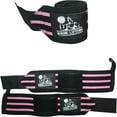 thumbnail image 5 of Nordic Lifting Wrist Wraps (1 Pair/2 Wraps) 14" for Weightlifting, Cross Training and Powerlifting - Pink, 1 Pair, 5 of 11