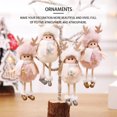 thumbnail image 4 of 1 unidad de adornos navideños para el hogar 2020 muñeco de Ángel de Navidad regalos de Navidad adorno de Navidad Año Nuevo 2021 Kits de decoración para fiestas color de loto Copo de nieve Naiovety HA001202-03, 4 of 6