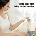 thumbnail image 2 of Air Conditioner Fan Powerful Handheld Fan with 3-Speed Settings Low Noise Battery-Operated Rechargeable Portable Small Fan, 2 of 5