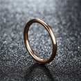 thumbnail image 3 of kkbbma Clearance 2mm Gold Titanium Rings For Women Girls - 2MM Round Dome Wedding Band Ring, 3 of 4