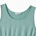 thumbnail image 6 of PatPat Family Matching Plant Print Panel Ruffle Hem Tank Dresses and Short-sleeve T-shirts Sets, Light Green, Mom S, 6 of 6