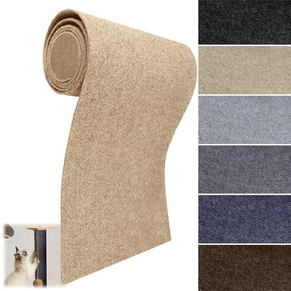 Bisitoy Self-Adhesive Cat Scratch Mat DIY Trimmable Floor Protector