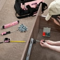 thumbnail image 6 of SHALL 246-Piece Pink Tool Set for Home, Pink Tool Sets for Women with Large Tool Bag Organizer, 6 of 8