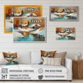 thumbnail image 4 of Designart "Blurred Snow Covered Cabin" Cottage Landscape Wall Art Print, 4 of 5