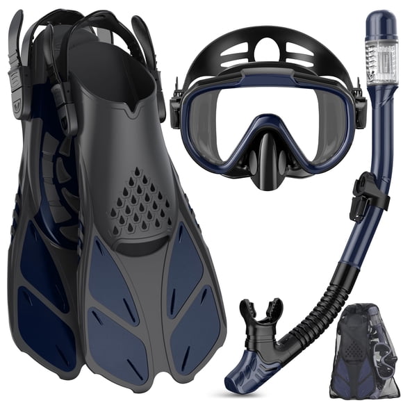 Equipo de Snorkel Ubekezele 4 en 1 para Adultos con Bolsa de Viaje