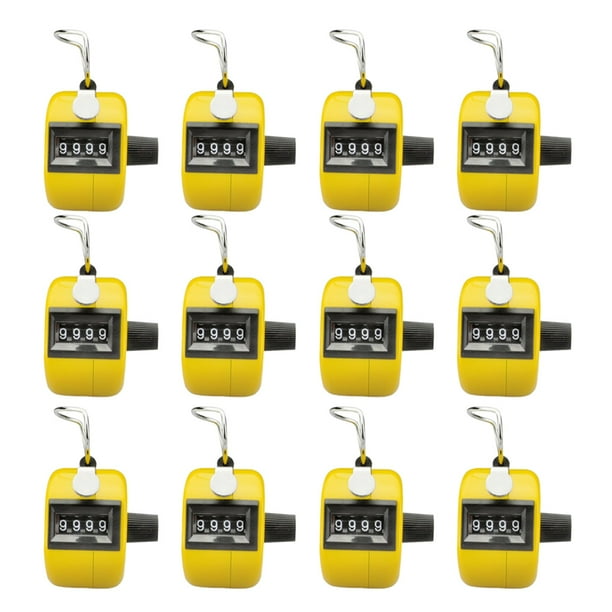 GOGO 12 PCS Tally Counter, Plastic Handheld Digit Number Lap Counter
