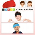 thumbnail image 3 of NOGIS 6 Pcs Sports Headbands for Kids, Athletic Headbands, Moisture Wicking Sweatbands, Breathable Elastic Headband for Footable Soccer Baseball Running for Boys 5-15 Years Old, 3 of 7