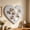 Gray, variant on Heart-shaped Bulletin Board, 16" Decorative Felt Pin Board, Vision Board Cork Board Alternative for Wall, Foldable Photo Board Self-Adhesive Vision Board Mood Board for Home Decor & Display, White