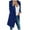 Blue, variant on IROINNID Women's Mid-Length Trench Coat Notch Lapel Solid Color Long Sleeve Warm Coat Cardigan Winter Outerwear, Blue
