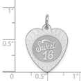 thumbnail image 3 of White Sterling Silver Charm Pendant Themed 16 25 mm 17, 3 of 3