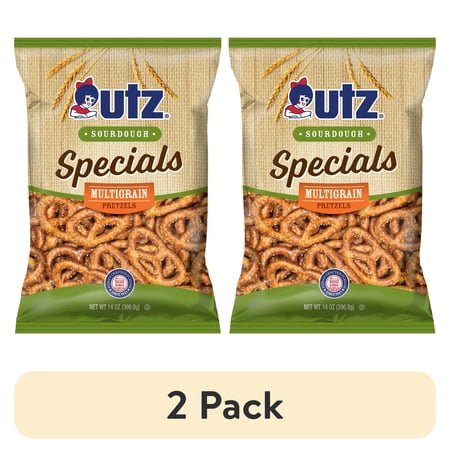 (2 pack) Utz Sourdough Specials Multigrain Pretzels, 14 oz Bag