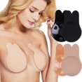 thumbnail image 7 of Women Cute Rabbit Ear Invisible Bra Lifting Chest Stickers Breathable Bio-silicone Nipple Cover Anti-sagging Chest Pad, 7 of 7