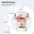 thumbnail image 4 of Daiia Coffee Gnome (1) Mens Baseball Jersey Button Down Shirts Short Sleeve Sports Uniforms-Medium, 4 of 9