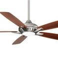 thumbnail image 2 of Smart Ceiling Fan With Light Kit In Traditional Style 15.51 Inches Tall By 60 Inches Wide-Brushed Nickel Finish-Medium Maple/Dark Walnut Blade Color, 2 of 5