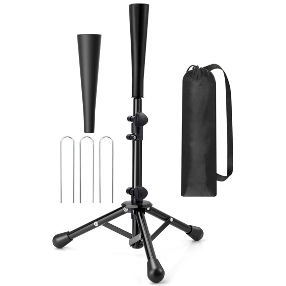 Tee de béisbol fifilion ajustable de 52 a 77 cm, portátil, kit