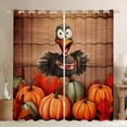thumbnail image 1 of YST Rideaux de Dinde de L\'Action de Grâce Rideaux et Draperies Colorés Citrouille, Rideaux Occultants 30 %-50 % Animaux de Ferme Rustiques Récolte d'Automne Feuilles d'Érable Rouges Rideaux de Fenêtre 52 Pieds'L X 63 Pieds'H, 1 of 5