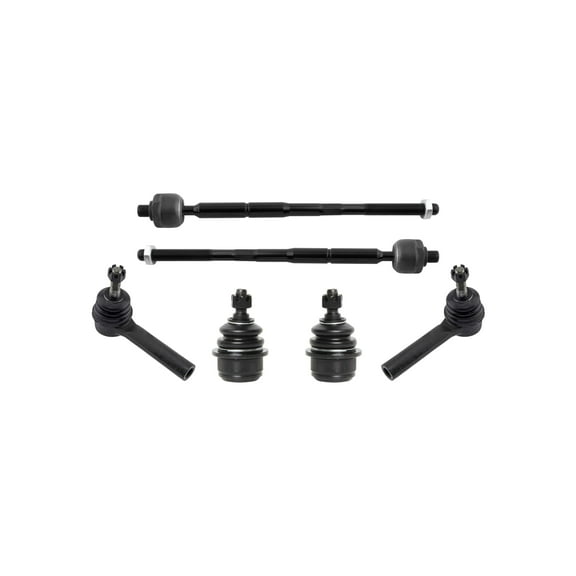 PartsW - 6 Pc Front Suspension Kit Inner & Outer Tie Rod Ends   Lower Ball Joints for Chrysler 200, Chrysler Sebring, Dodge Avenger