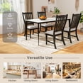 thumbnail image 6 of Giantex Set of 2 Dining Room Chairs w/Solid Wood Legs & Padded Seat Cushions, Black, 6 of 6