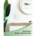 thumbnail image 4 of SuperiorHub6-Pack Decorator Wall Plate Cover,Pure White Decorative Switch Plates and Outlet Covers,Durable Natural Bamboo Fiber Wall Plates for Electrical Outlets,Receptacle,GFCI Outlet,Dimmer Switch, 4 of 13