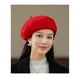 thumbnail image 1 of Boina roja para mujer. 2 piezas Gorra ligera clásica francesa, informal y elegante para mujeres en la ciudad M (56-58 cm), 1 of 5