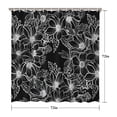thumbnail image 5 of Waterproof Beautiful Colorful Floral Shower Curtain 72x72 Inch Boho Style Polyester Unique Shower Curtain for Bathroom Hotel Home Decor with 12 Plastic Hooks, 5 of 5