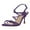 Purple, variant on FSJ Women Sexy Stiletto High Heel Sandals Rhinestones Strappy Round Open Toe Ankle Strap Party Prom Dress Shoes Size 8 Blue