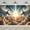 5x3FT, variant on Christ in Clouds Backdrop Holy Lights Heaven Sky Photography Background God Place Paradise Easter Religious Faith Birthday Baby Baptism Party Decorations Banner Supplies Photo Booth Props