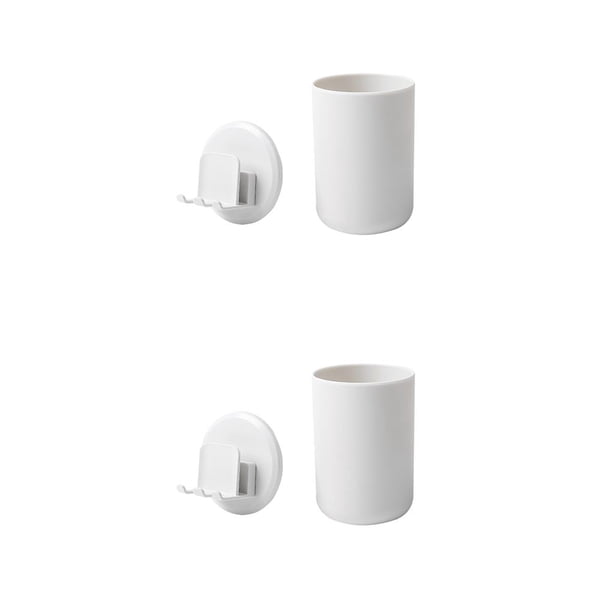 Soporte para cepillo de Injueey con taza de almacenamiento para baño No.01