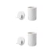 thumbnail image 2 of Inteprter Soporte para cepillo de para colgar en la pared, estante de almacenamiento para baño, organizador de de inodoro, blanco No.01 2piezas, 2 of 6