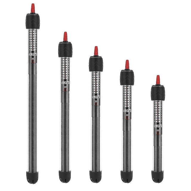 Calentador de acuario ajustable de 25W 50W 100W 200W 300W, termostato sumergible para calentador de pecera con ventosa