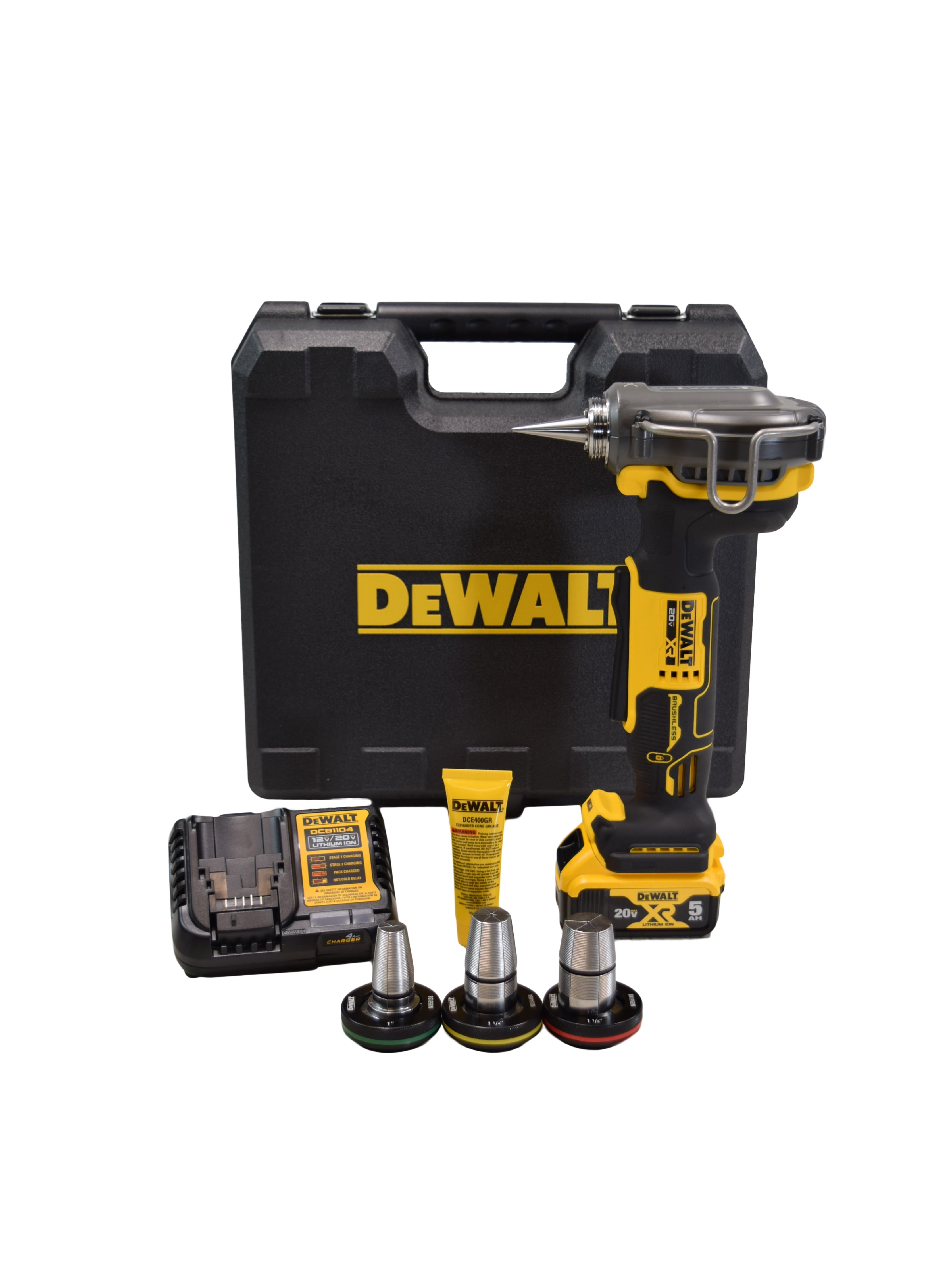 DeWalt DCE410P2 20V Max XR Cordless 1-1/2" PEX Expander Kit (5.0Ah)