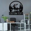 thumbnail image 4 of Handmadetneonsign Personalized Moose Mountain View Metal Wall Art Led Light,Custom Moose Metal Sign, 4 of 5